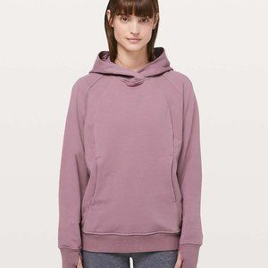 Lululemon ~Women’s Lilac Pullover Long Sleeve Sweatshirt Scuba Hoodie in size 12
